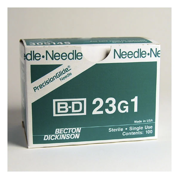 BD PrecisionGlide 23G 1" Needle