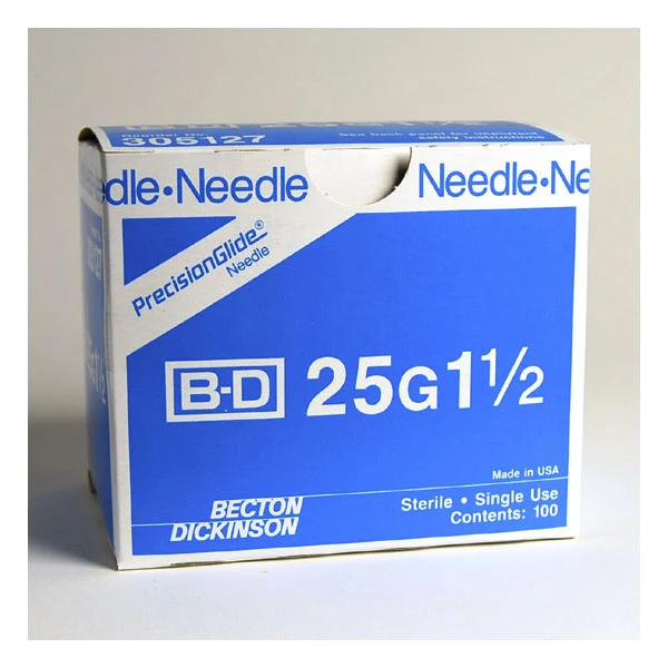 BD PrecisionGlide 25G 1 1/2" Needle