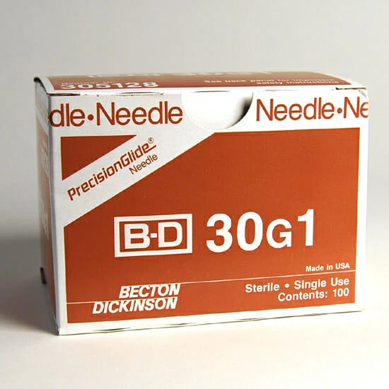 BD PrecisionGlide 30g 1” Needle