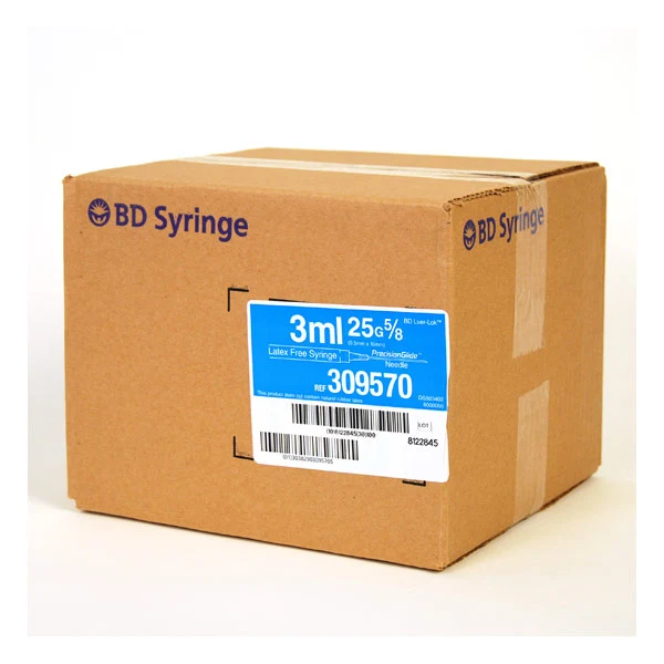 BD PrecisionGlide 3ml Syringe With 25G 5/8" Needle